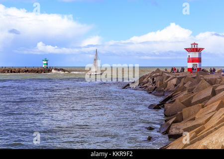 Beach of Scheveningen. Scheveningen is a district of The Hague in the Netherlands. Stock Photo