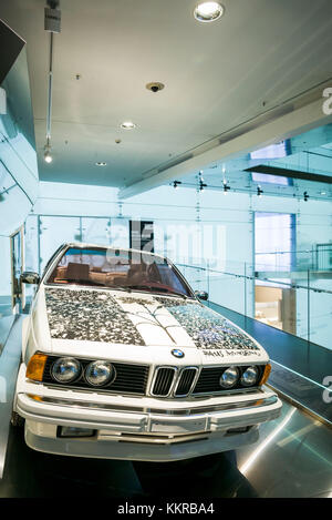 Germany, Bavaria, Munich, BMW Museum, BMW 635 CSi, art car painted