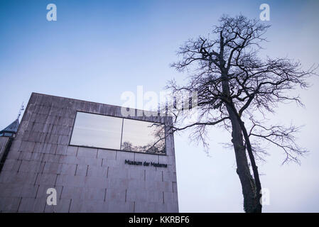 Austria, Salzburgerland, Salzburg, Museum der Moderne Monchsberg, modern art museum, exterior Stock Photo