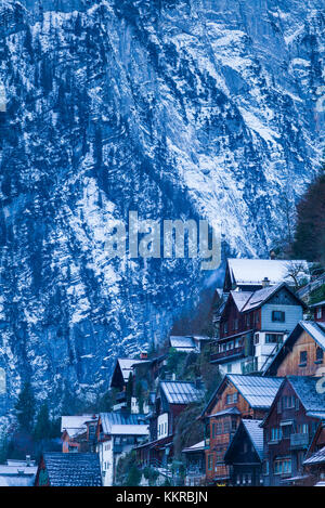 Austria, Upper Austria, Salzkamergut, Hallstatt, town buildings Stock Photo