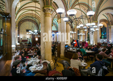 Austria, Vienna, Cafe Central, interior Stock Photo