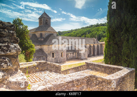 Senanque abbey, near Gordes, Provence, France Stock Photo