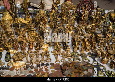 Close up Indian souvenir figurines of goddess Stock Photo