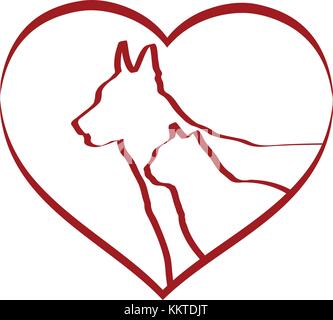 Pet friendly sign - vector Stock Vector