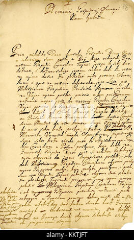 IASu F 179 II 18 Fol.18 refers to a specific document or manuscript, likely holding historical or legal significance, part of a collection or study of historical records. Stock Photo