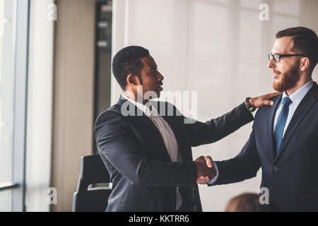 Business People Handshake Greeting Deal Concept Stock Photo