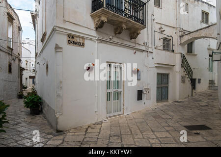 Martina Franca, Italy - The elegant historic center of a white city in province of Taranto, Apulia region, southern Italy. Stock Photo