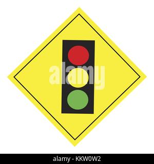 Road Signs traffic light Stock Photo