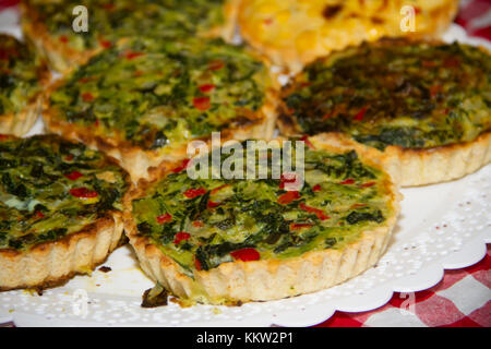 individual vegetable cakes for sale at the fair Stock Photo