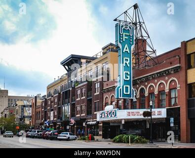 The Fargo Theater in the downtown Fargo, North Dakota, USA. Stock Photo