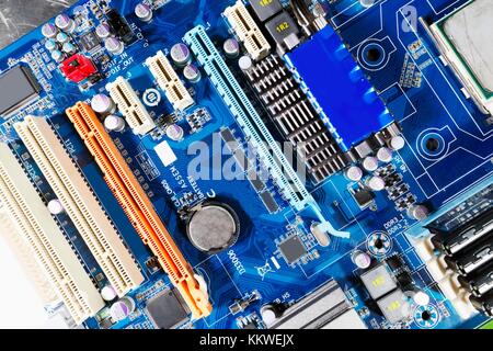 Computer motherboard. Stock Photo
