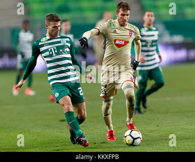 Miha Blazic of Ferencvarosi TC controls the ball during the