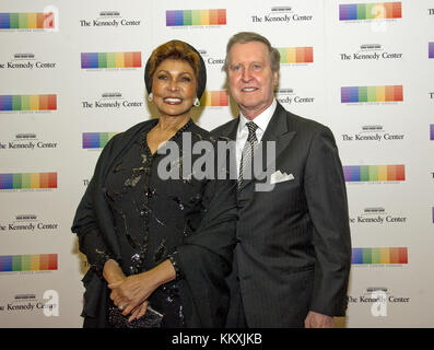 Washington DC, USA. 2nd December, 2017. Former United States Secretary of Defense William S. Cohen and his wife, and his wife, author Janet Langhart Cohen, arrive for the formal Artist's Dinner honoring the recipients of the 40th Annual Kennedy Center Honors hosted by United States Secretary of State Rex Tillerson at the US Department of State in Washington, DC on Saturday, December 2, 2017. The 2017 honorees are: American dancer and choreographer Carmen de Lavallade; Cuban American singer-songwriter and actress Gloria Estefan; American hip hop artist Credit: ZUMA Press, Inc./Alamy Live News Stock Photo