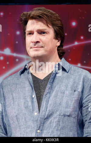 Actor Nathan Fillion attends the Grand Finale event for the Tokyo Comic Con 2017 at Makuhari Messe International Exhibition Hall on December 3, 2017, Tokyo, Japan. This is the second year that San Diego Comic-Con International held the event in Japan. Tokyo Comic Con runs from December 1 to 3. Credit: Rodrigo Reyes Marin/AFLO/Alamy Live News Stock Photo