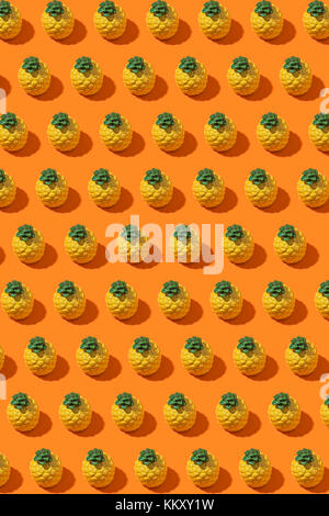 Pineapple pattern background Stock Photo