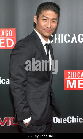 3rd annual NBC One Chicago Party featuring cast members from Chicago Fire, Chicago Med and Chicago P.D - Arrivals  Featuring: Brian Tee Where: Chicago, Illinois, United States When: 30 Oct 2017 Credit: WENN Stock Photo