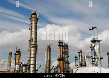 Sarpom oil refinery of Trecate (Novara, Italy) Stock Photo