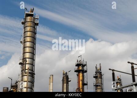 Sarpom oil refinery of Trecate (Novara, Italy) Stock Photo