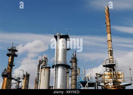 Sarpom oil refinery of Trecate (Novara, Italy) Stock Photo