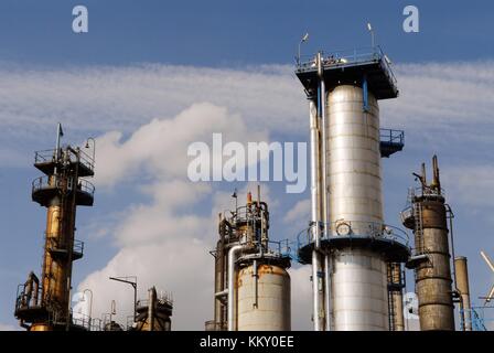 Sarpom oil refinery of Trecate (Novara, Italy) Stock Photo