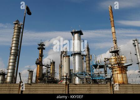 Sarpom oil refinery of Trecate (Novara, Italy) Stock Photo