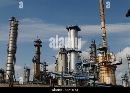 Sarpom oil refinery of Trecate (Novara, Italy) Stock Photo