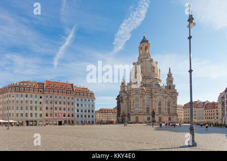 Dresden - Germany - Lantern of the market place, Europe Stock Photo