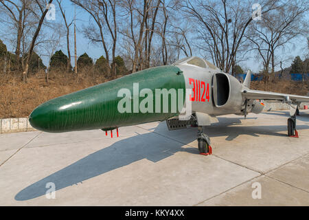 Nanchang Q-5B at Aviation Museum in Beijing, China Stock Photo