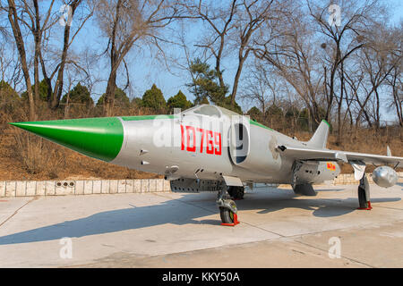 Nanchang Q-5 at Aviation Museum in Beijing, China Stock Photo