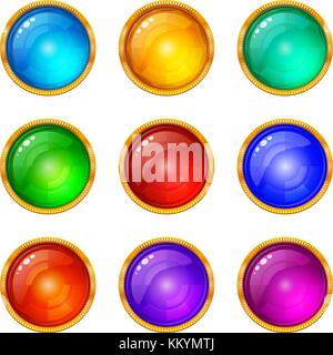 Buttons, Set Stock Vector