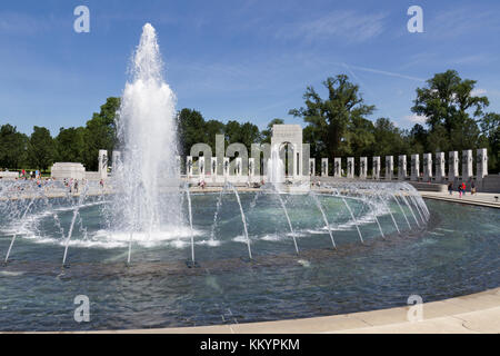 The National World War II Memorial, National Mall, Washington DC, United States. Stock Photo