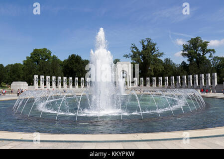 The National World War II Memorial, National Mall, Washington DC, United States. Stock Photo