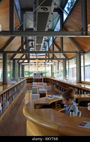 Stirling Book Pavilion at the Venice Biennale Gardens, architects Stirling and Wilford, inaugurated 1991 Stock Photo