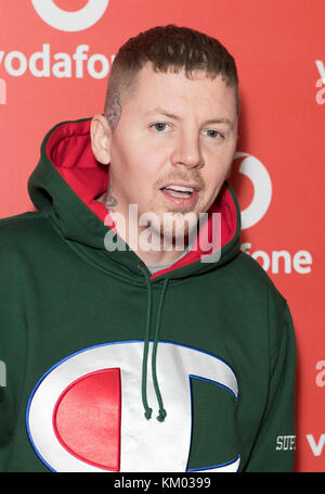 Celebs attend Star-Studded party held to celebrate the launch of new Vodafone Passes  Featuring: Professor Green Where: London, United Kingdom When: 01 Nov 2017 Credit: Phil Lewis/WENN.com Stock Photo