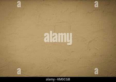 Yellow wall cement  vintage used as background Stock Photo