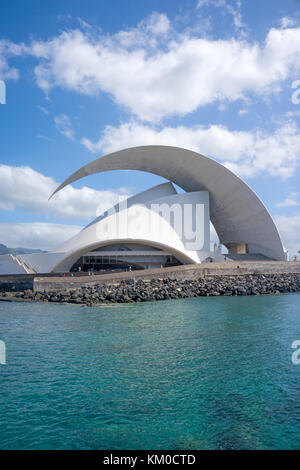 Auditorio de Tenerife 'Adan Martin' at Santa Cruz de Tenerife, landmark of the capital, north-east of island, Tenerife island, Canary island, Spain Stock Photo