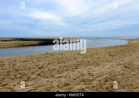 River Wansbeck Estuary, Cambois, Northumberland Stock Photo