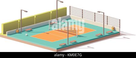 Vector low poly volleyball stadium Stock Vector Image & Art - Alamy