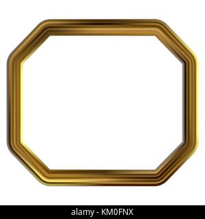 Frame gold clip art Stock Vector
