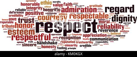 Respect word cloud concept. Vector illustration Stock Vector Image ...