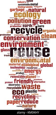 Reuse word cloud concept. Vector illustration Stock Vector Image & Art ...