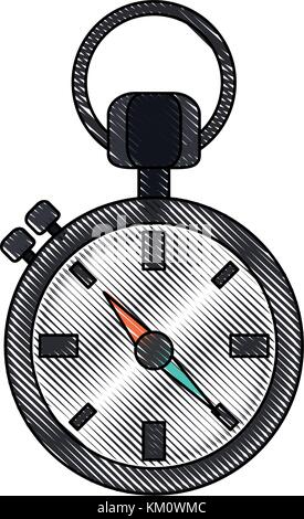 Compass Navigation Drawing Map orienteering draw icon vector illustration design Stock Vector ...