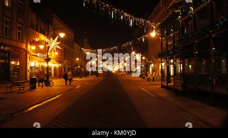 Christmas in Lodz poland Stock Photo