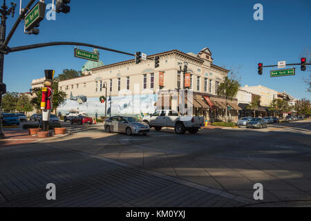 City Streets of Deland, Florida USA Stock Photo