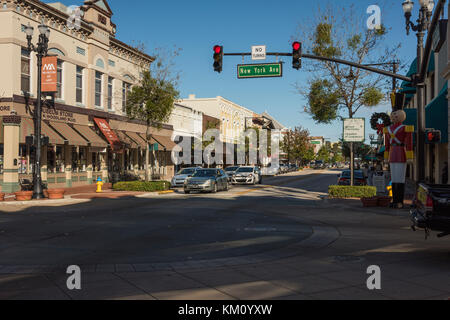 City Streets of Deland, Florida USA Stock Photo