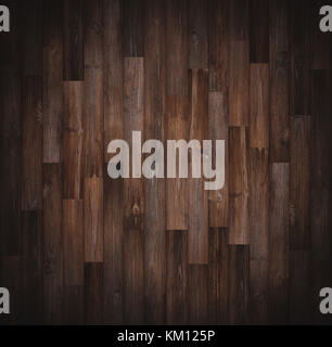 Dark wood texture background, vignette border Stock Photo