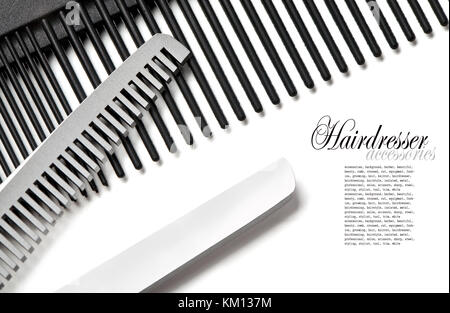 Scissors, Thinning shear on white background Stock Photo