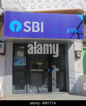 State Bank of India ATM. State Bank of India is Indian multinational public sector banking and financial services company. Stock Photo