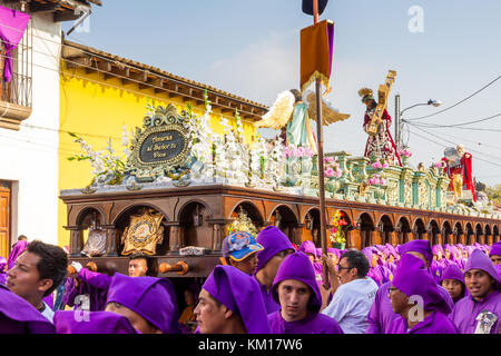 Procession during Lent | Antigua | Guatemala Stock Photo