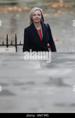London, UK. 28th November, 2017. Chief Secretary to the Treasury Liz Truss attends the weekly cabinet meeting in Downing street, London Stock Photo